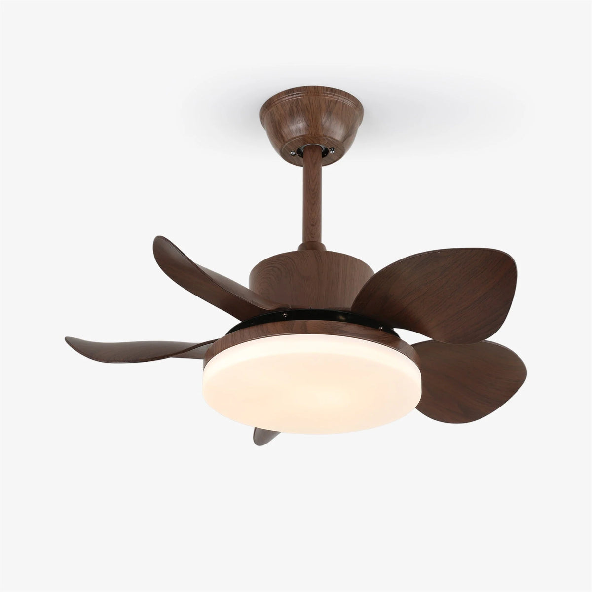 Ceiling Fan Integrated LED & Remote Control Wood-Look Blades