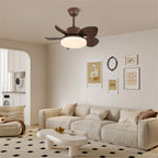 Ceiling Fan Integrated LED & Remote Control Wood-Look Blades