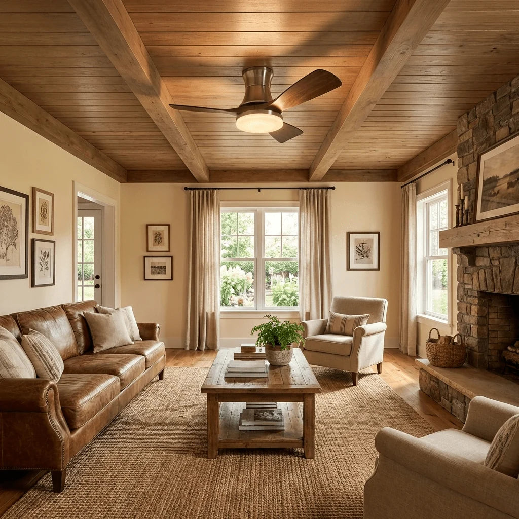 Ceiling Fan Integrated LED Remote Six Speed 109 cm