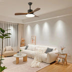 Ceiling Fan Integrated LED & Remote Walnut Finish