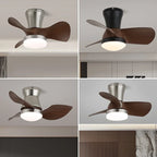 Ceiling Fan Integrated LED Six Speeds Remote Control