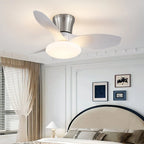 Ceiling Fan Integrated LED Wooden Blades Quiet DC Motor
