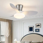 Ceiling Fan Integrated LED Wooden Blades Quiet DC Motor