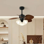 Ceiling Fan Integrated Light Remote Quiet Copper Motor