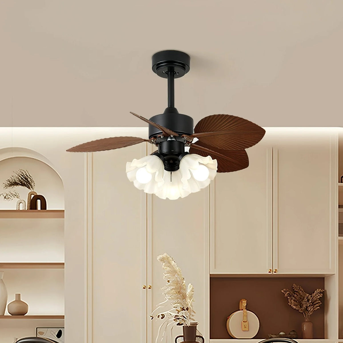 Ceiling Fan Integrated Light Remote Quiet Copper Motor