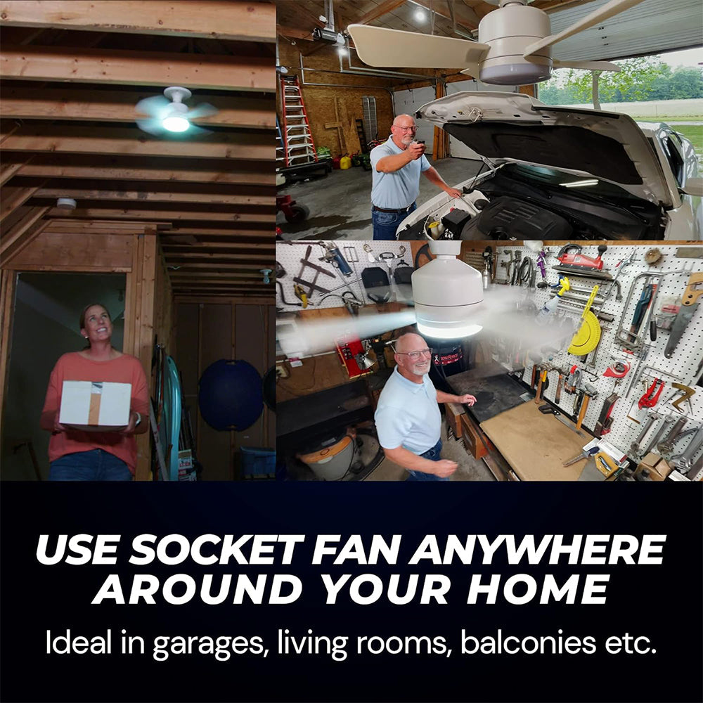 Ceiling Fan LED Light 1000 Lumens Remote Control E26 Socket