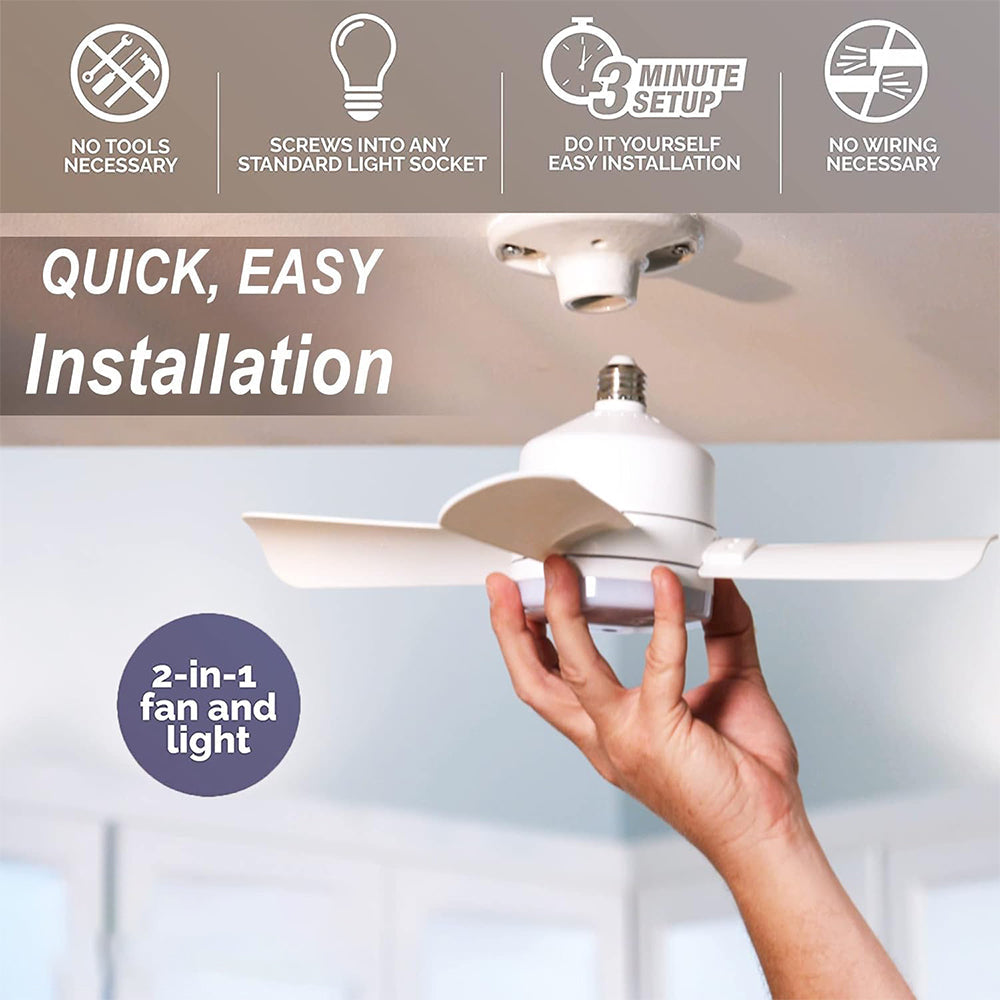 Ceiling Fan LED Light 1000 Lumens Remote Control E26 Socket