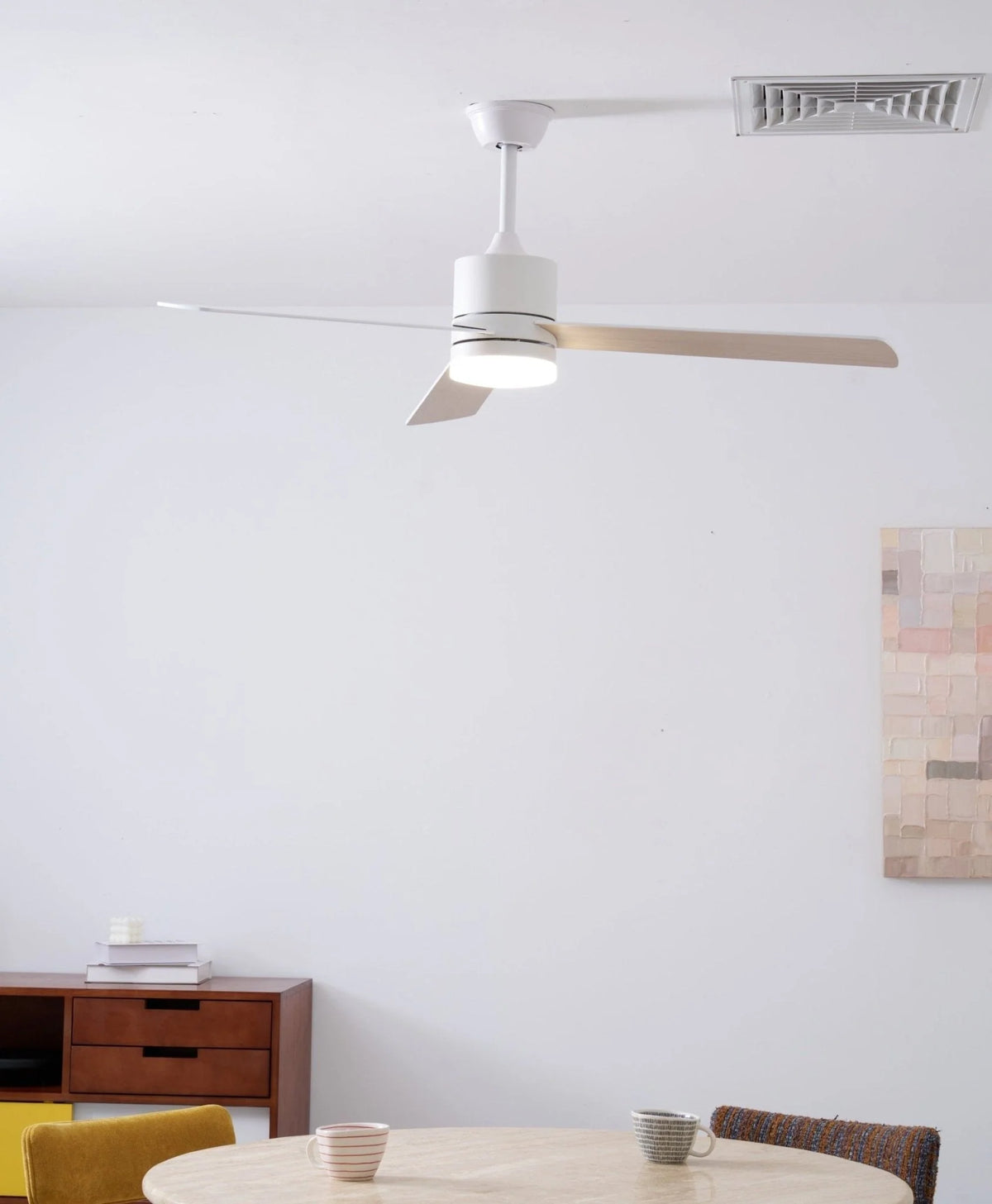 Ceiling Fan LED Light Quiet DC Motor 52 Inch