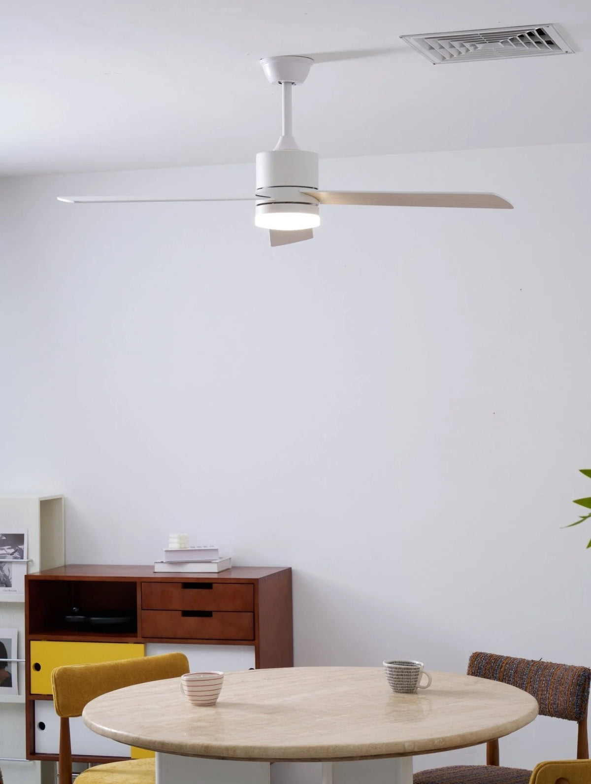 Ceiling Fan LED Light Quiet DC Motor 52 Inch