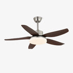 Ceiling Fan LED Light Remote 6 Speeds Wood Finish