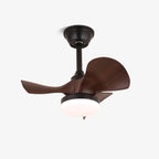 Ceiling Fan LED Light & Remote Control Wood Blades