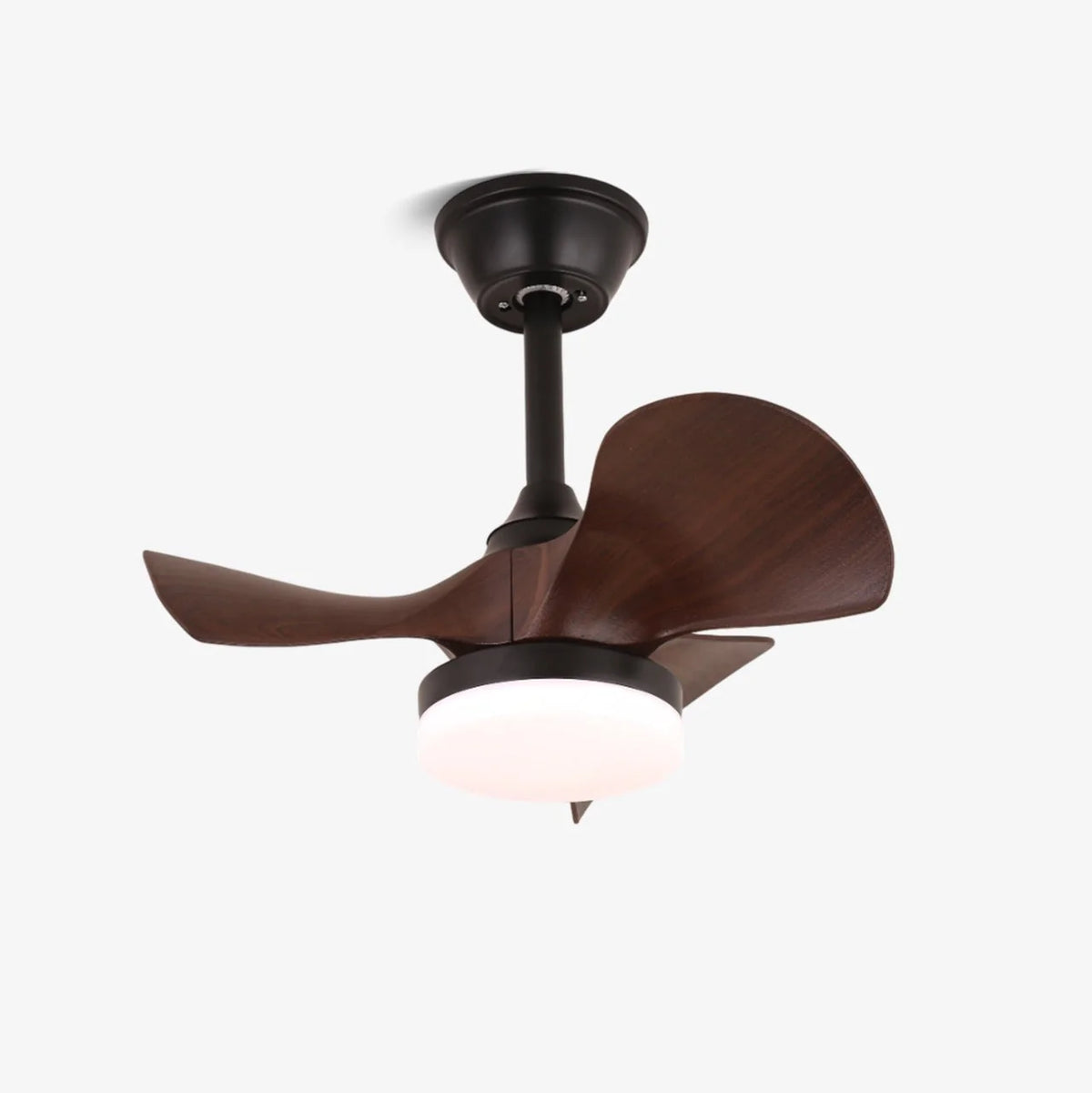 Ceiling Fan LED Light & Remote Control Wood Blades