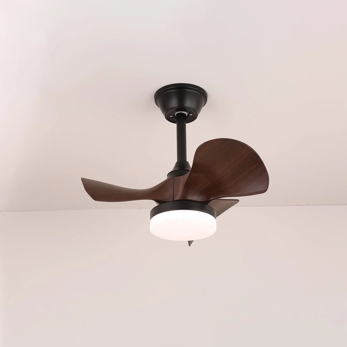 Ceiling Fan LED Light & Remote Control Wood Blades