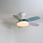 Ceiling Fan LED Light & Remote Quiet Reversible Motor