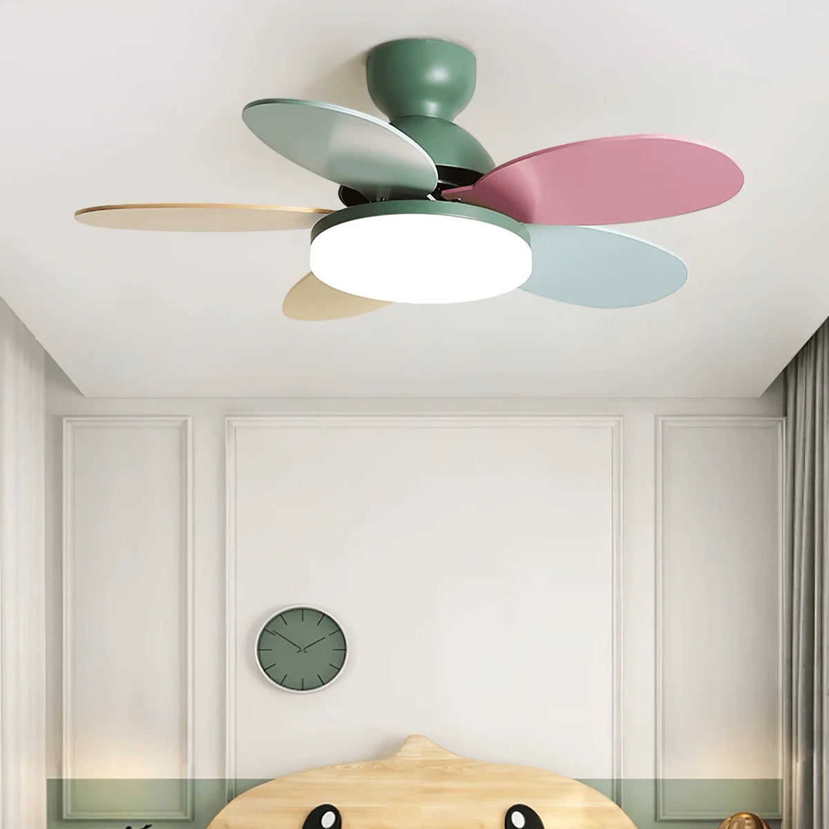 Ceiling Fan LED Light & Remote Quiet Reversible Motor