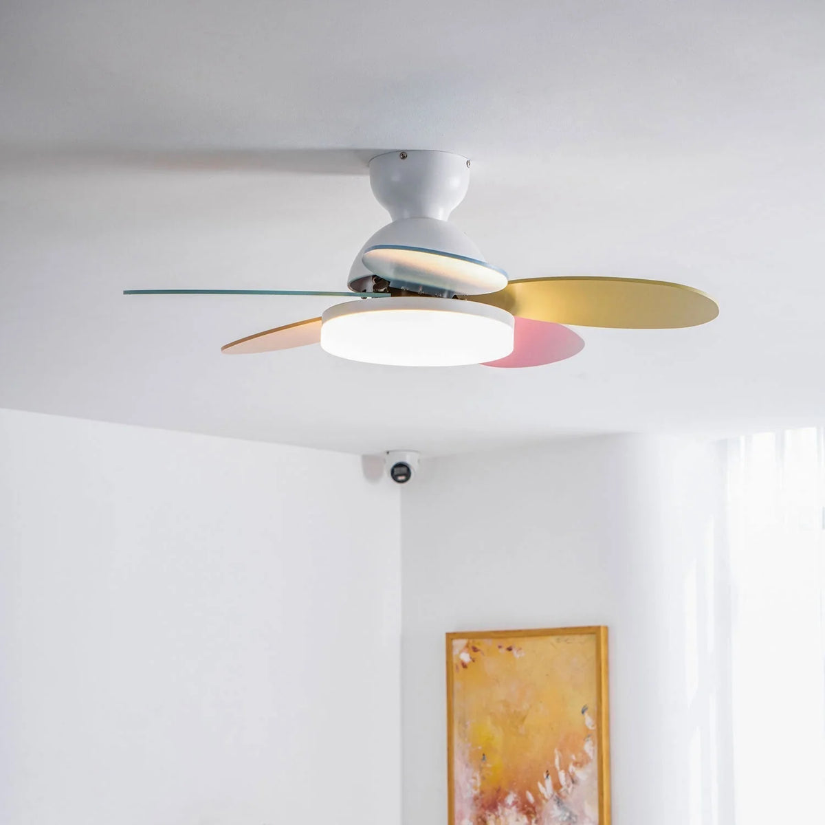 Ceiling Fan LED Light & Remote Quiet Reversible Motor