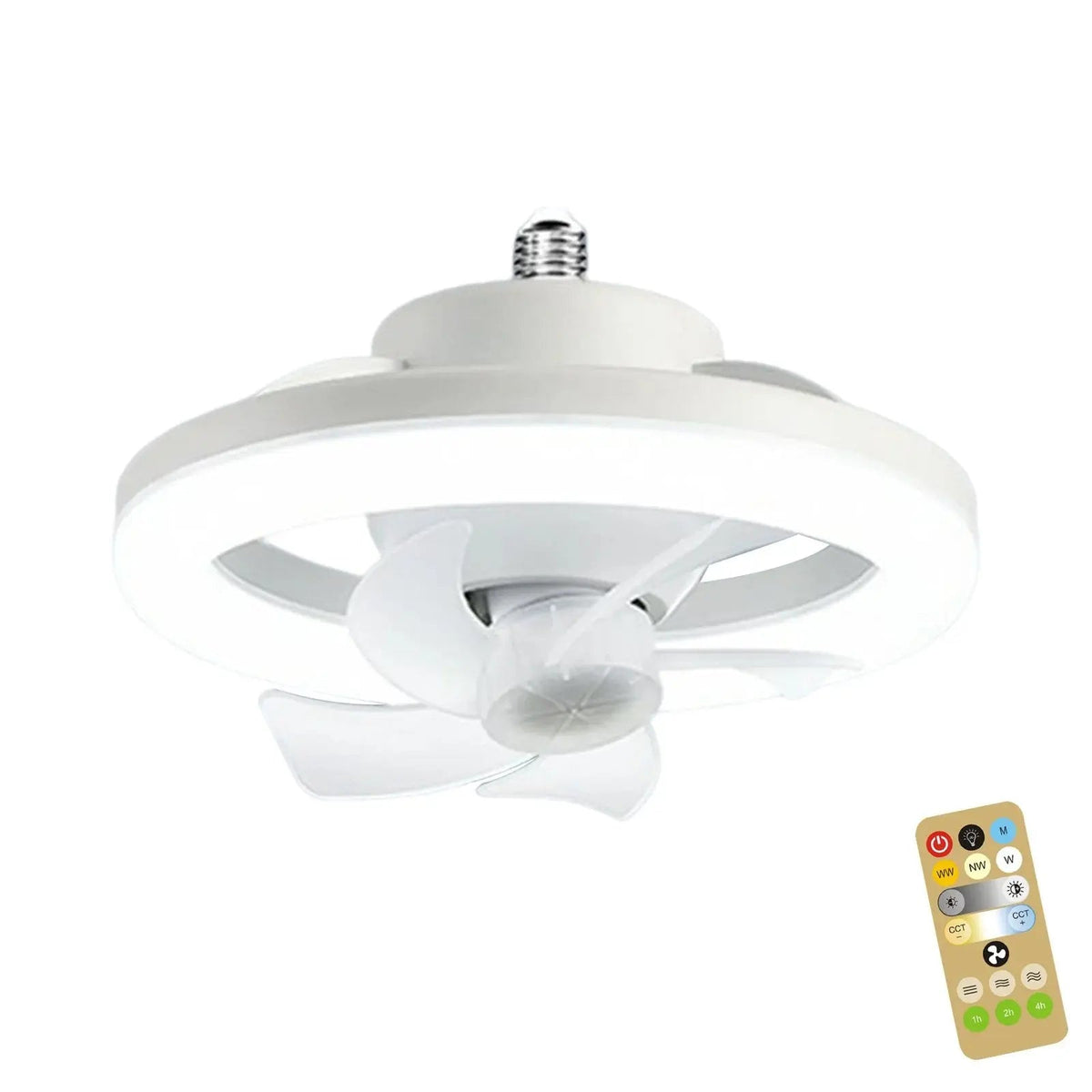 Ceiling Fan LED Remote Control & Whisper-Quiet Motor