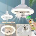 Ceiling Fan Lamp 360° Airflow Integrated LED Remote Control