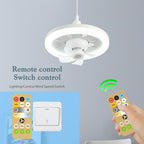 Ceiling Fan Lamp 360° Airflow Integrated LED Remote Control