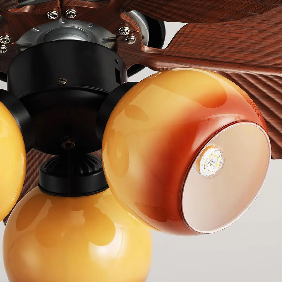 Ceiling Fan Light 30 Inch Copper Motor 6-Speed Remote