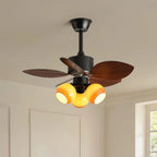 Ceiling Fan Light 30 Inch Copper Motor 6-Speed Remote