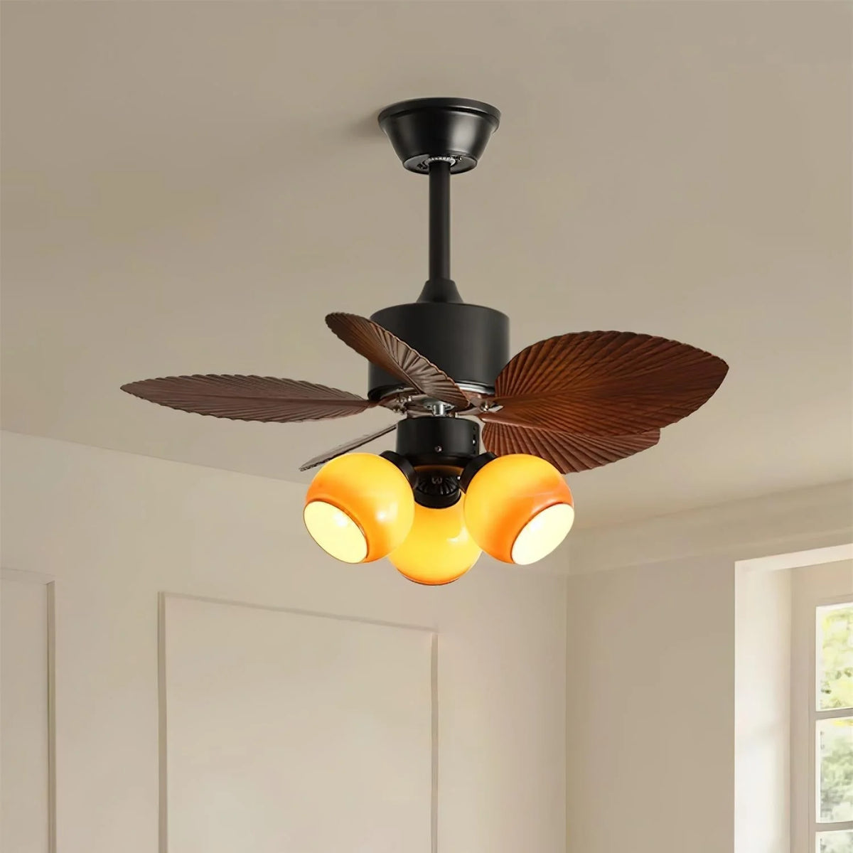 Ceiling Fan Light 30 Inch Copper Motor 6-Speed Remote