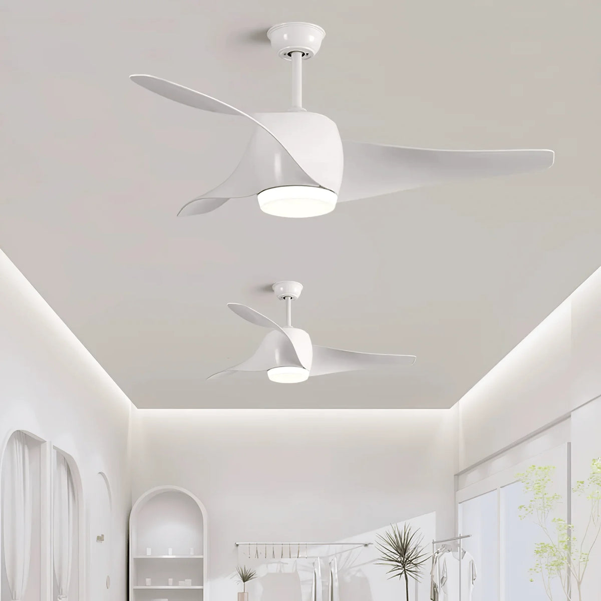 Ceiling Fan Light 52 Inch Quiet DC Adjustable LED