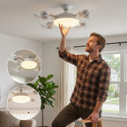 Ceiling Fan Light Bulb E27 Remote-Controlled