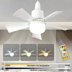 Ceiling Fan Light Dimmable LED Warm-to-Cool Remote Control
