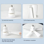 Ceiling Fan Light Dimmable LED Warm-to-Cool Remote Control