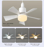 Ceiling Fan Light Dimmable LED Warm-to-Cool Remote Control