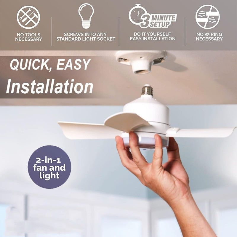 Ceiling Fan Light LED Dimmable & Remote Control