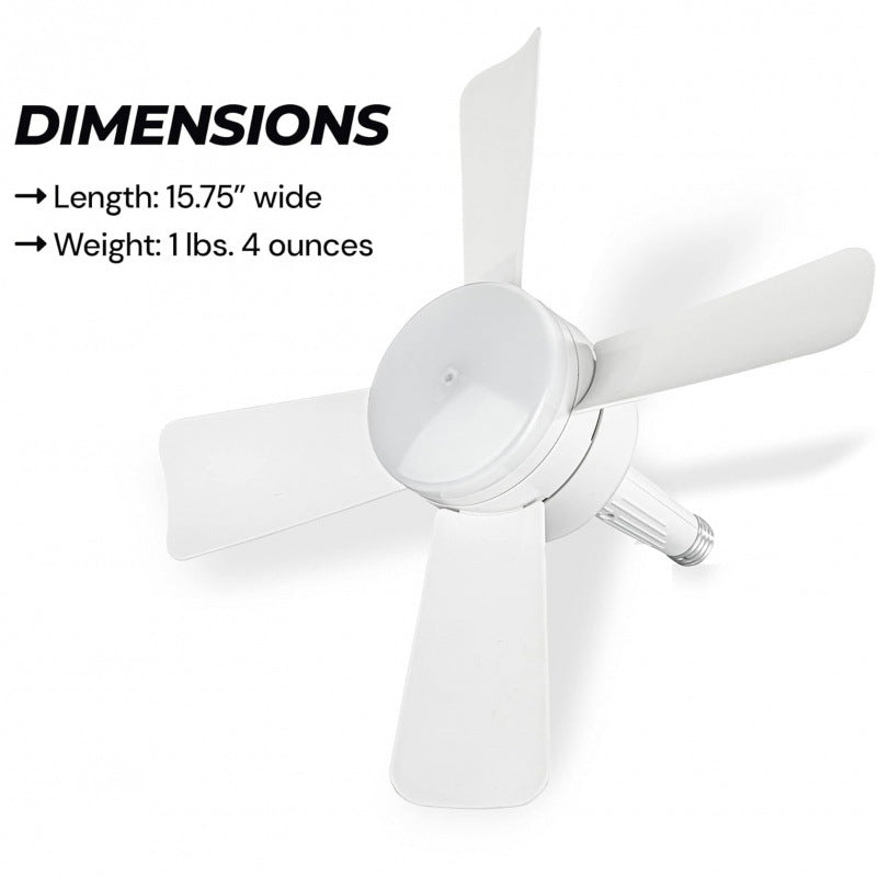 Ceiling Fan Light LED Dimmable & Remote Control