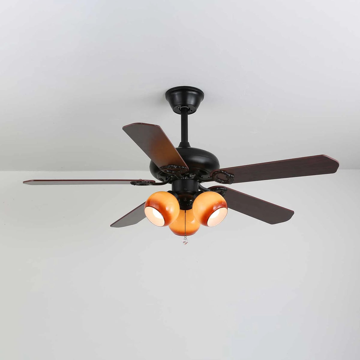 Ceiling Fan Light Remote Control 6-Speed Wood Blades