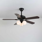 Ceiling Fan Light Remote Control 6-Speed Wood Blades