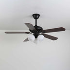Ceiling Fan Light Remote Control 6-Speed Wood Blades