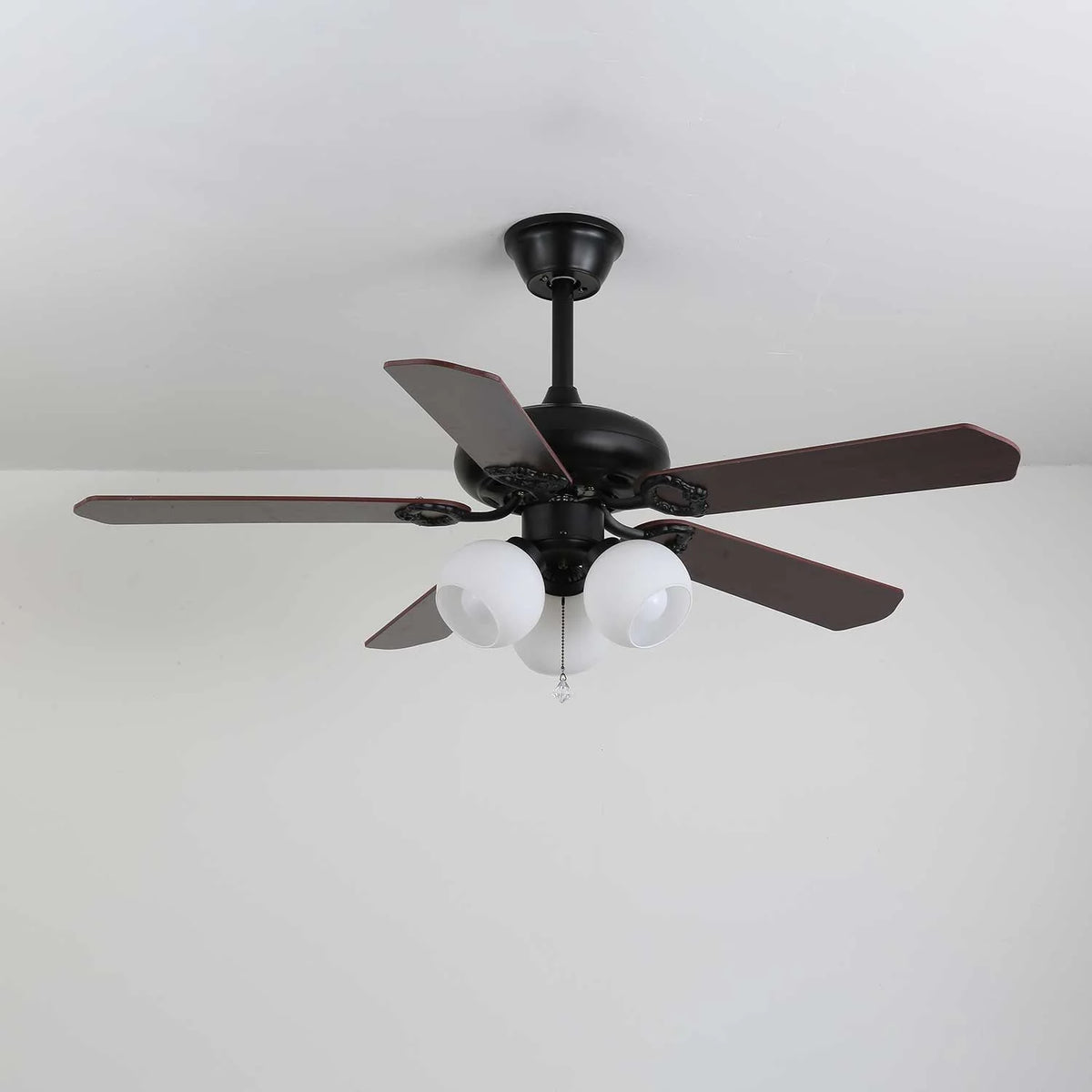 Ceiling Fan Light Remote Control 6-Speed Wood Blades