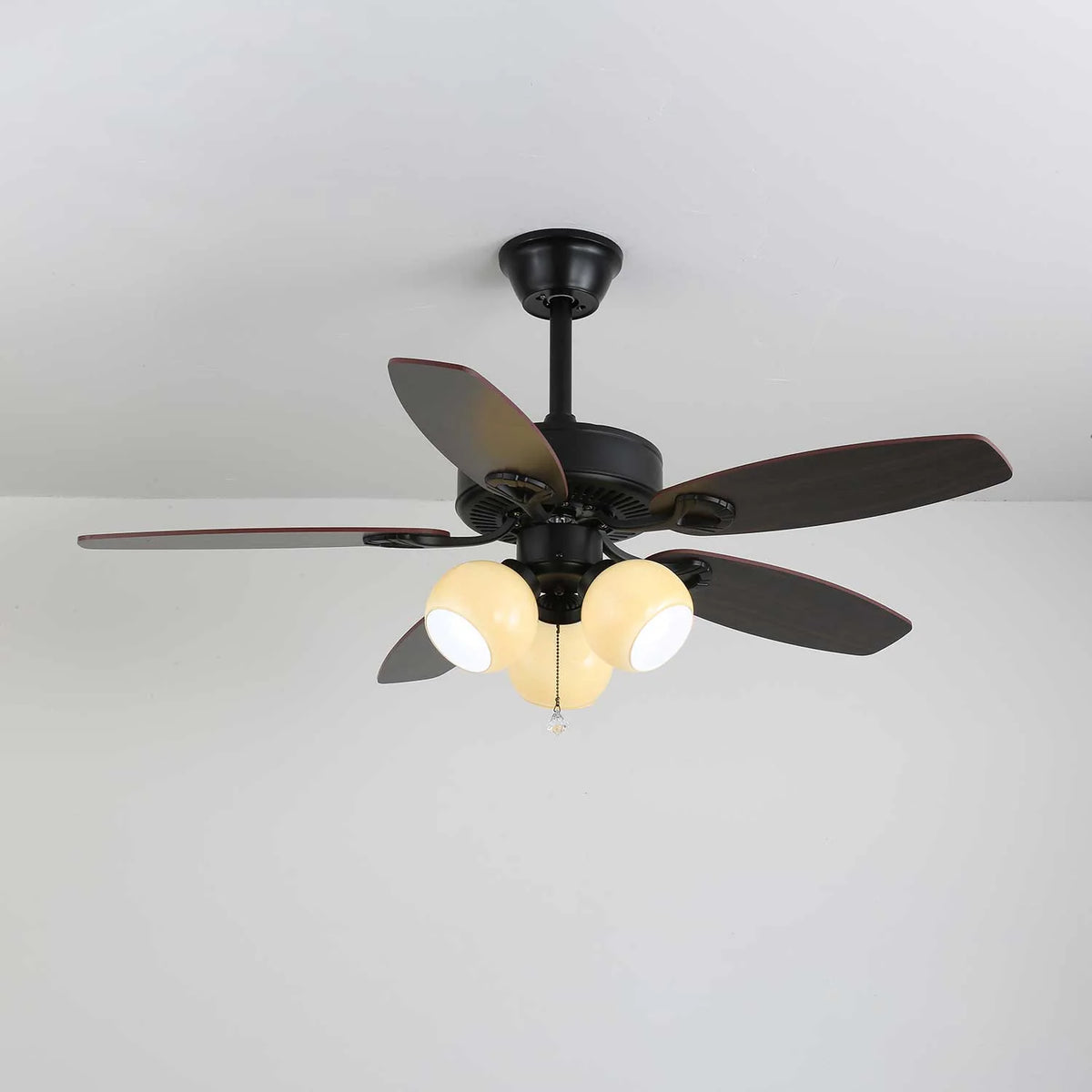 Ceiling Fan Light Remote Control 6-Speed Wood Blades