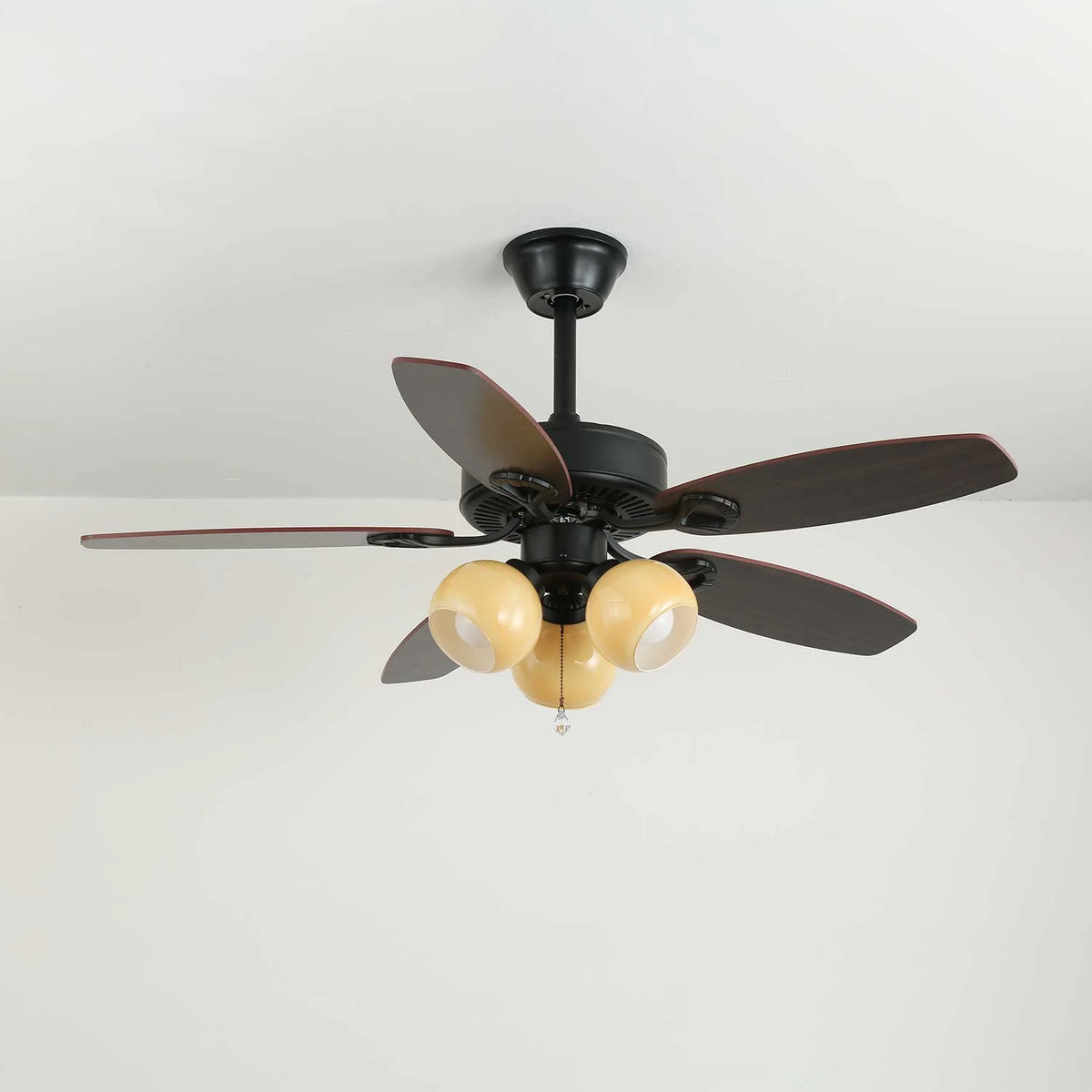 Ceiling Fan Light Remote Control 6-Speed Wood Blades