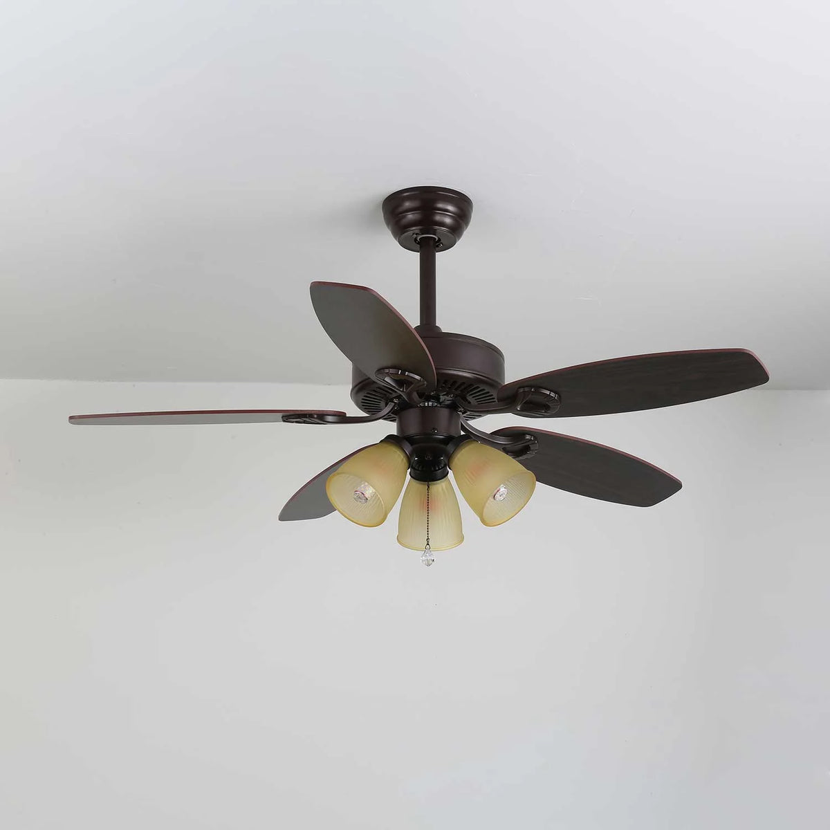 Ceiling Fan Light Remote Control 6-Speed Wood Blades