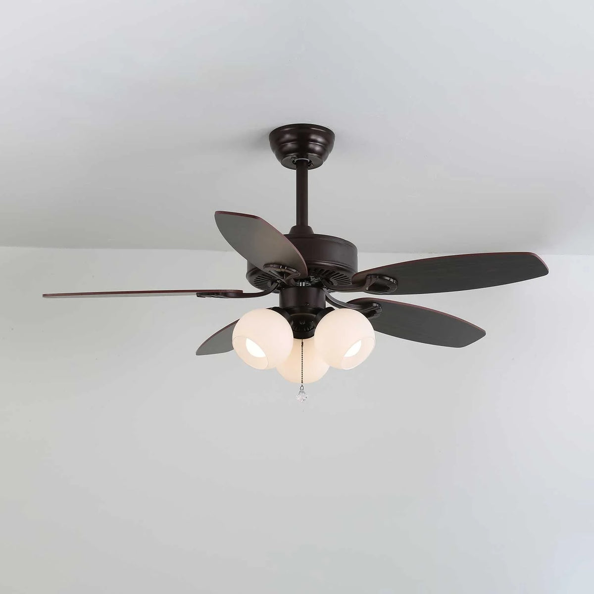 Ceiling Fan Light Remote Control 6-Speed Wood Blades