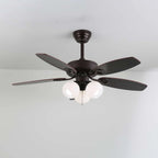 Ceiling Fan Light Remote Control 6-Speed Wood Blades