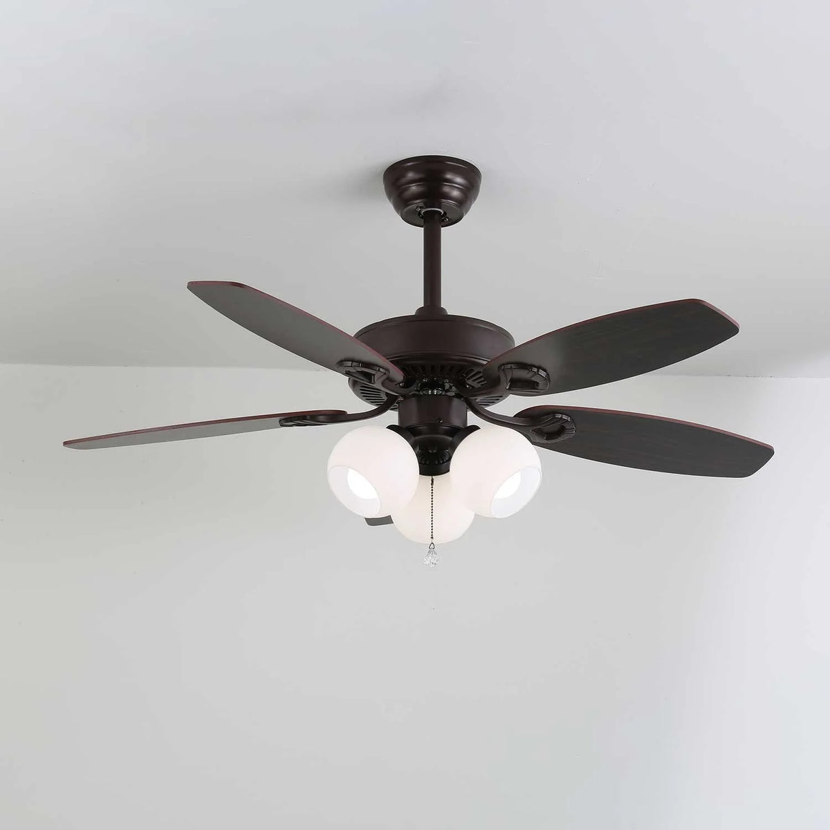 Ceiling Fan Light Remote Control 6-Speed Wood Blades