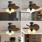 Ceiling Fan Light Remote Control 6 Speeds Tropical Shade