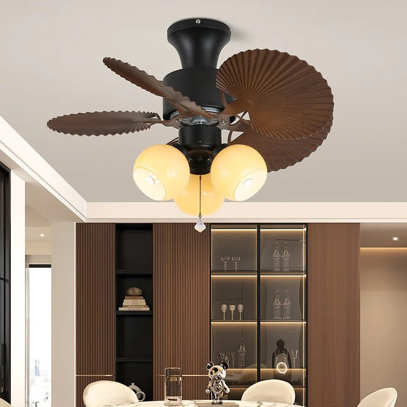 Ceiling Fan Light Remote Control 6 Speeds Tropical Shade