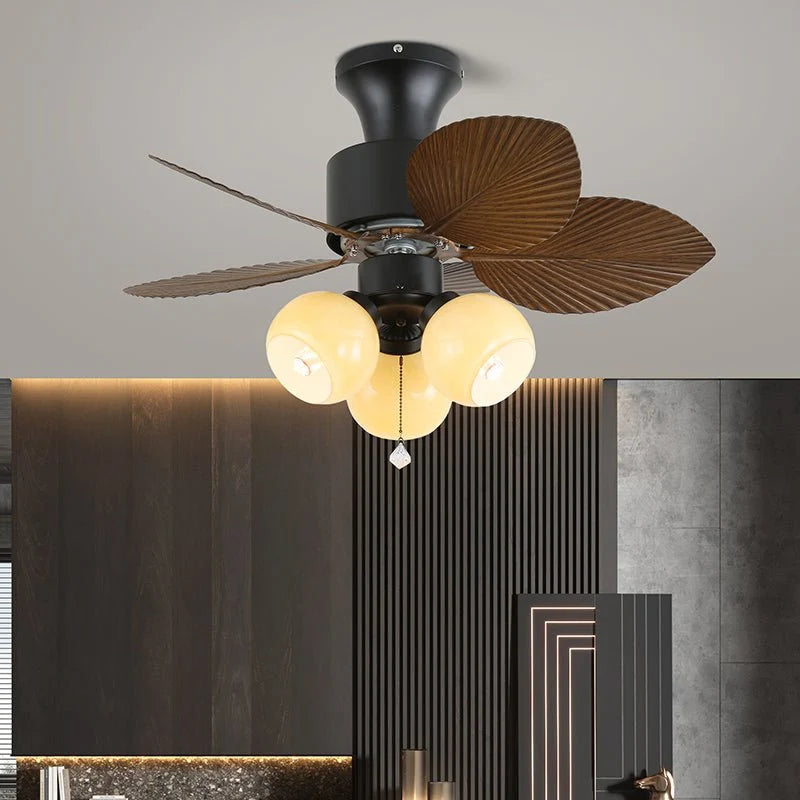 Ceiling Fan Light Remote Control 6 Speeds Tropical Shade