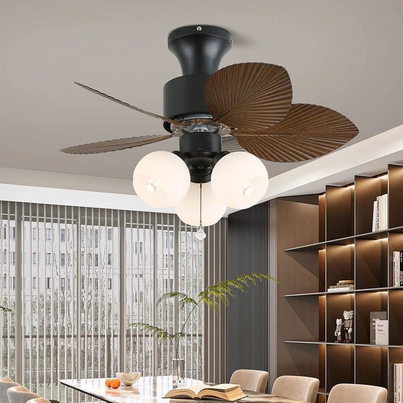 Ceiling Fan Light Remote Control 6 Speeds Tropical Shade