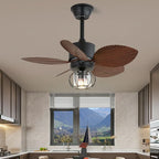 Ceiling Fan Light Remote Control Six Speeds Energy Efficient