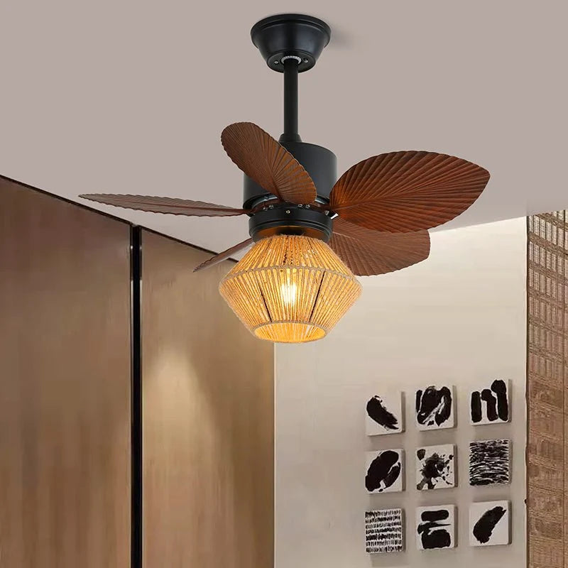 Ceiling Fan Light Remote Control Six Speeds Energy Efficient