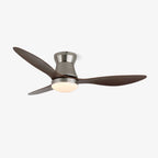 Ceiling Fan Light Six-Speed Dimmable LED Wood Finish
